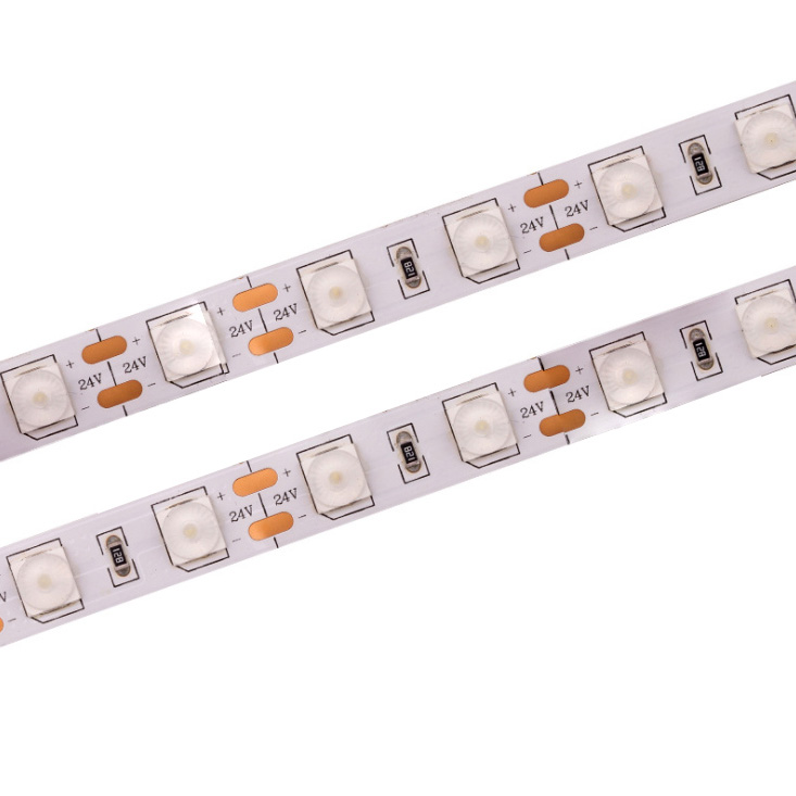 Diffuse Reflection 6060 SMD Brightest Single Color LED Strips With 180 Degree Lens